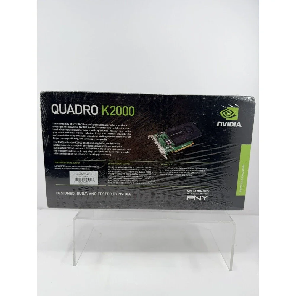 NEW SEALED NVIDIA Quadro K2000 Professional Graphics Card PNY 2GB GDDR5